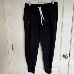 Under Armour Black Joggers with White Drawstring